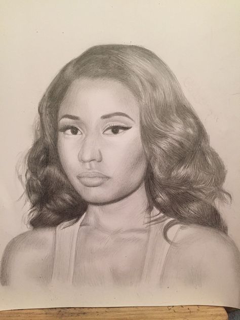 Nicki Minaj Drawing Pencil, Nicki Minaj Drawing, Lettuce Celebrate, Marvel Art Drawings, Nicki Minaj Pictures, Color Drawing Art, Color Drawing, Cool Pencil Drawings, Blender Tutorial