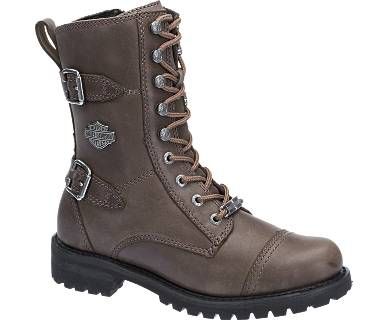 Harley-Davidson Footwear's Balsa short lace-up boot in stone full-grain leather. Motorcycle Riding Boots, Harley Davidson Boots, Mid Heel Shoes, Lug Sole Boots, Motorcycle Riding, Bike Gear, Riding Boot, Harley Davidson Women, Riding Gear