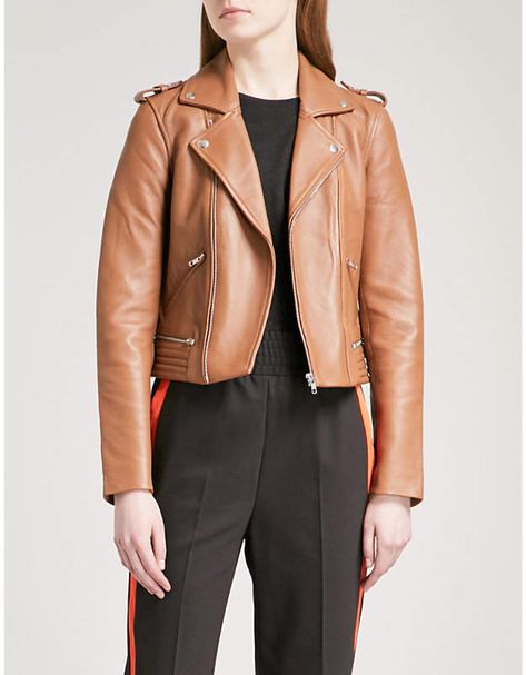 Maje Basalt leather jacket Do You Know What, Pretty Much, Fall Outfit, Red Leather Jacket, Red Leather, Fall Outfits, Leather Jacket, Leather, Autumn Outfits