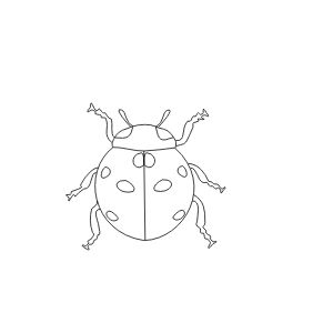 Ladybug Line Tattoo, Ladybug Line Art, Ladybug Outline, Ladybug Tattoo Stencil, Tiny Ladybug Tattoo, Fine Line Ladybug Tattoo, Lady Bug Tattoo, Number Tattoos, Bug Tattoo