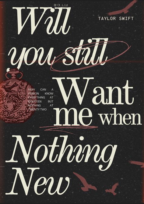 Nothing new- Taylor swift- poster- red Taylor’s version- red Taylor Swift Music Poster Aesthetic, Red Posters Taylor Swift, Taylor Swift Song Prints, I Hate It Here Poster, Miss Americana Taylor Swift Quotes, Red Taylors Version Poster, Nothing New Aesthetic, Nothing New Poster, Nothing's New