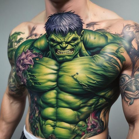 She Hulk Tattoo, Hulk Tattoo Ideas, Hulk Tattoo, Hulk Artwork, Marvel Tattoos, Old Tattoos, The Shark, Going Viral, Ink Ideas