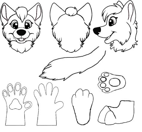 Partial Fursuit Reference Sheet Fursuit Ref Sheet Base, Fursuit Base Drawing, Fursuit Partial Reference Sheet, Fursona Drawing, Partial Fursuit Ref Sheet, Fursuit Reference Sheet, Fursuit Drawing, Fursona Ref Sheet Base F2u, Kemono Fursuit Head Base