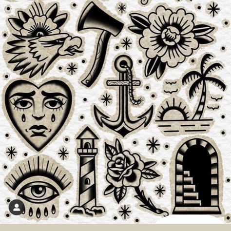 Black Flash Tattoos, Traditional Tattoo Black And White, Traditional Heart Tattoos, Traditional Tattoo Flash Sheets, Traditional Tattoo Stencils, Traditional Tattoo Drawings, Traditional Black Tattoo, Traditional Tattoo Old School, Traditional Tattoo Inspiration