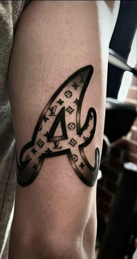 Braves Tattoo, Atlanta Braves Tattoo, Be Brave Tattoo, Atlanta Braves Logo, Atlanta Braves, Tattoo Drawings, Atlanta, Tattoos, Drawings