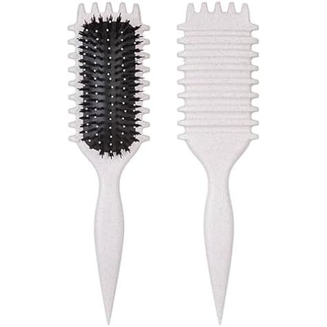 Amazon.com : Curl Defining Brush, Curly Hair Brush Styling Brush for Detangling, Shaping & Defining Curls for Women Men Less Pulling Gifts : Beauty & Personal Care Detangle Brush For Curly Hair, Curly Hair Items, Curl Define Brush, Hair Brush Curly Hair, Hair Stuff For Curly Hair, Styling Brush For Curly Hair, Brush Style Curly Hair, Hair Care Wishlist, Curl Defining Brush