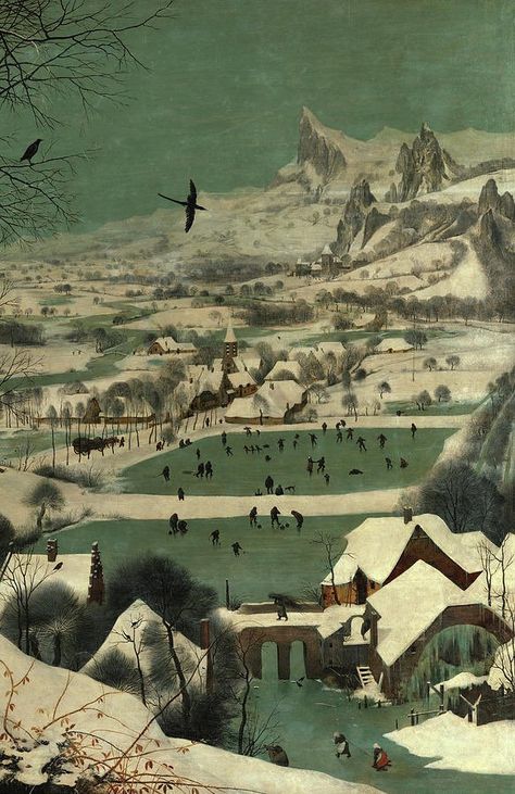 Pieter Bruegel Hunters In The Snow, Bruegel The Elder, Kunsthistorisches Museum Vienna, Pieter Bruegel The Elder, Childhood Art, Pieter Bruegel, Art Eras, Symbolic Art, Gcse Art