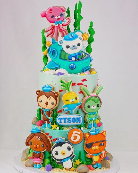 Birthday Boy Cake, Octonauts Cake, Octonauts Birthday Party, Ninjago Cakes, Iphone 5s Wallpaper, Dark Green Wallpaper, Boy Cake, Cakes For Boys, Birthday Party Cake