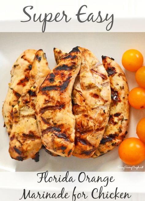 Game Day Grilling: Florida Orange Juice Chicken Marinade #MC #OJTailGate #sponsored Orange Juice Marinade For Chicken, Orange Marinade For Chicken, Orange Juice Marinade, Orange Juice Chicken Marinade, Orange Chicken Marinade, Orange Juice Chicken, Pollo Tropical, Orange Juice Recipes, Meat Marinade