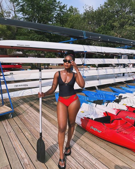 kayaking 🛶🏝️☀️ Kayaking Outfit Women Summer, Kayaking Outfit, Outfit Women, Summer Outfits Women, Black People, Kayaking, Wardrobe, Clothes For Women, On Instagram