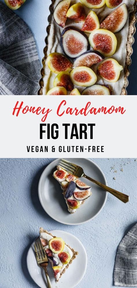 Vegan Fresh Fig Recipes, Vegan Fig Dessert, Fig Recipes Gluten Free, Fig Tart Recipe, Fig Dessert, Oat Crust, Gluten Free Pecan, Fig Season, Fig Tart