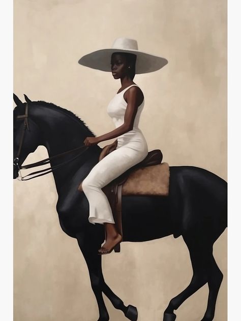 "Afrocentric Art" Poster for Sale by MidJourneymen | Redbubble Afrocentric Art Inspiration, Bathroom Gallery Wall, Afrofuturism Art, African Women Art, Bathroom Gallery, Horse Posters, Black Photography, Afrocentric Art, World Of Imagination