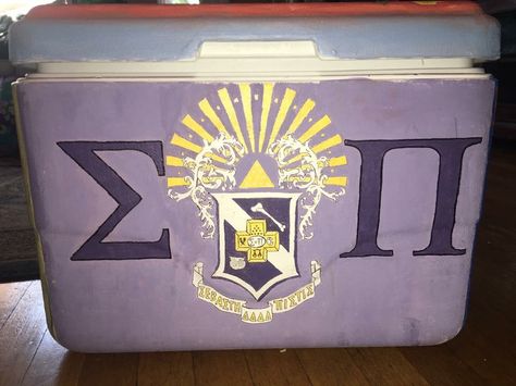 sigma pi cooler Sigma Pi Cooler, Sigma Pi Frat Cooler, Formal Cooler, Fraternity Coolers, Cooler Ideas, Sigma Pi, Frat Coolers, Cooler Painting, Boyfriend Crafts