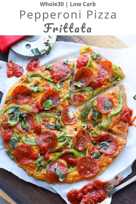 Pizza Frittata, Pizza For Breakfast, Pizza Fritta, Whole 30 Breakfast, Frittata Recipes, Healthy Pizza, Low Carb Pizza, Low Carb Breakfast Recipes, Bowl Recipe