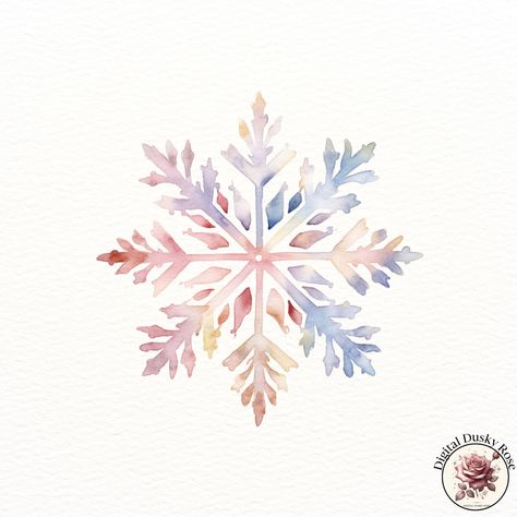 Watercolor Colorful Snowflakes Clipart: Soft Pastel Hues for Winter Crafts, Invitations, Scrapbooking, and Journaling https://digitalduskyrose.etsy.com/listing/1788431028 Bring the magic of winter into your projects with our Watercolor Colorful Snowflakes Clipart! This collection features beautifully hand-painted snowflakes in soft pastel hues, perfect for creating charming winter crafts, holiday invitations, scrapbooking layouts, and journaling pages. These high-resolution images will add a ... Watercolour Snowflakes, Snowflakes Watercolor, Snowflake Aesthetic, Snowflake Watercolor, Watercolor Snowflakes, Painted Snowflakes, Colorful Snowflakes, Watercolor Snowflake, Snowflake Clipart