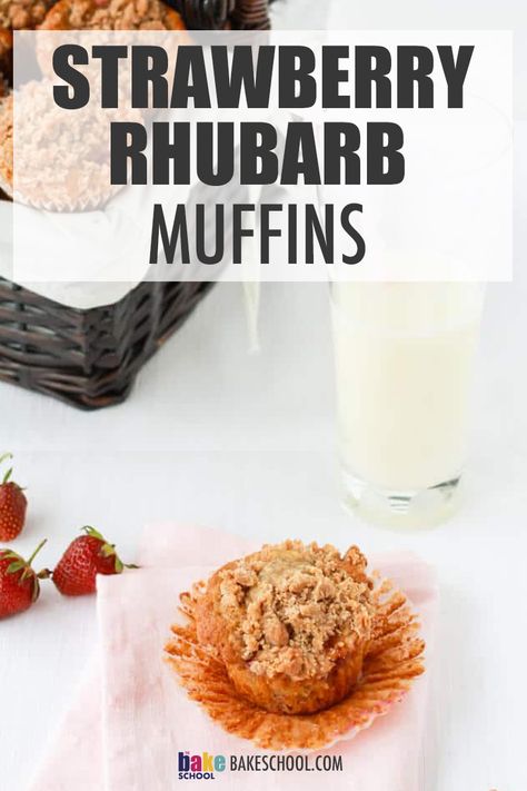 Rhubarb Muffins Recipe, Blueberry Rhubarb Pie, Reverse Creaming Method, Filled Strawberry, Classic Scones Recipe, Strawberry Rhubarb Muffins, Best Rhubarb Recipes, Strawberry Rhubarb Crumble, Rhubarb Muffins