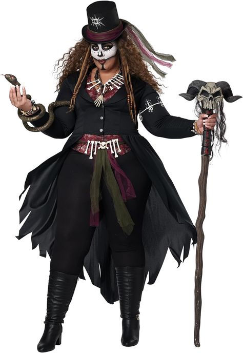 California Costumes women Voodoo Magic/Plus Voodoo Priestess Costume, Voodoo Costume, Voodoo Magic, Voodoo Priestess, Plus Size Costume, Plus Size Halloween Costume, California Costumes, Plus Size Costumes, Magic Women