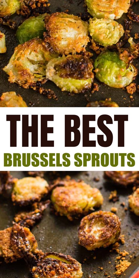 Oven Roasted Crispy Brussel Sprouts And Apples, Roasted Brussel Sprouts Appetizer, Brussel Sprout Crispy, Roared Brussel Sprouts, Roasting Brussel Sprouts In Oven, Brussel Sprouts For Christmas Dinner, Great Brussel Sprout Recipes, Bruccels Sprouts, Roasted Brussel Sprouts Oven Crispy