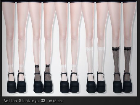 Arltos' Stockings 33 The Sims 4 Mods Shoes, Ts4 Cc Accessories, Ts4 Shoes, Mod Shoes, Ts4 Mods, Cc Shopping, Cc Sims4, Cc Shoes, Sims 4 Cc Shoes