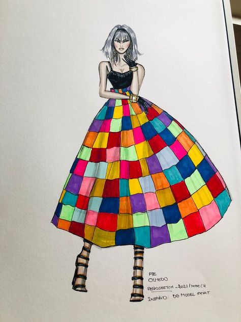 Inspired in DG MODEL SKIRT Skirt Illustration, Color Theory Art, Fashion Portfolio Layout, Fashion Illustration Poses, Fashion Illustration Tutorial, Fashion Illustration Collage, Fashion Figure Drawing, Fashion Illustrations Techniques, Fashion Drawing Sketches