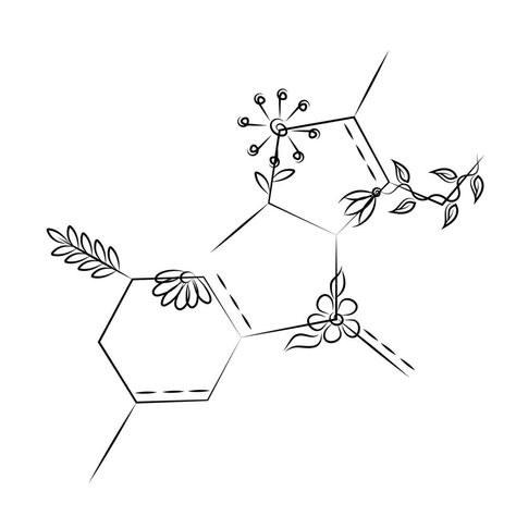 Molecular Tattoo, Control Tattoo, Chemical Bonds, Chemical Bonding, Crystal Lattice, Chemical Bond, Little Tattoos, Flowers Nature, Tattoos And Piercings