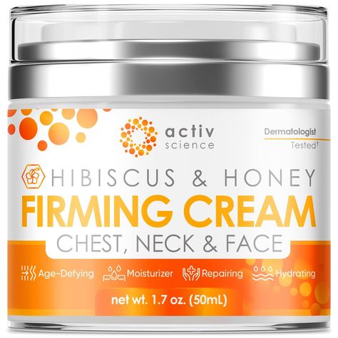 Anti-aging cream Hibiscus Honey Firming Cream, Face Firming Cream, Neck Firming Cream, Tighten Neck Skin, Skin Tightening Cream, Face Firming, Neck Firming, Honey Face, Neck Wrinkles