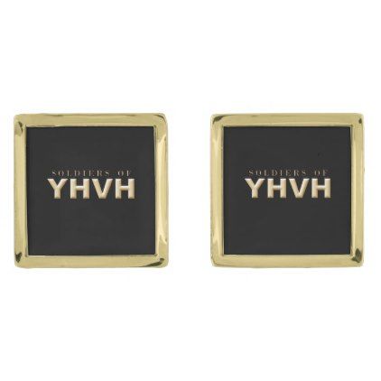 SOLDIERS OF YHVH Christian Cufflinks - accessories accessory gift idea stylish unique custom Personalized Gifts For Men, Gold Cufflinks, Cufflinks Wedding, Gifts For Grandparents, Gold Gifts, Monogram Gifts, Custom Monogram, Monogram Initials, Gifts For Men