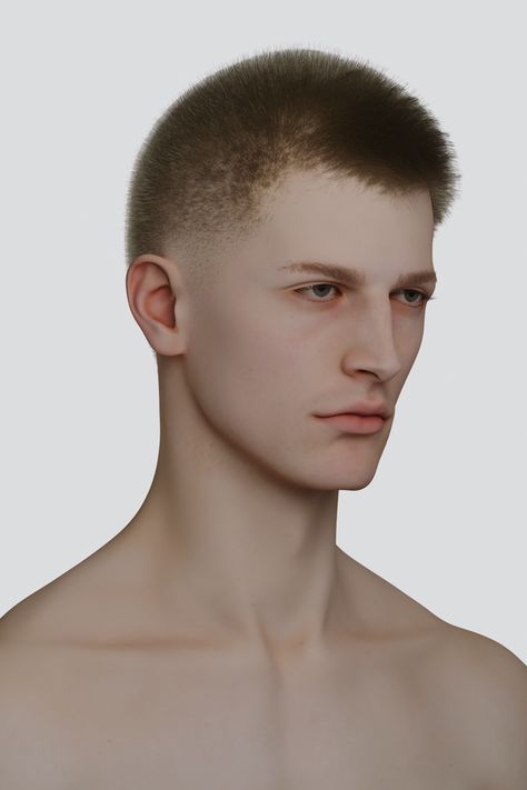 MALESKIN Robbie For TS4 | TERFEARRENCE on Patreon Ts4 Skin, Buzz Cut For Men, Sims 4 Hair Male, Buzzed Hair, Sims 4 Clutter, Barbie Wedding Dress, Sims 4 Cc Skin, Combo Skin, Bald Hair