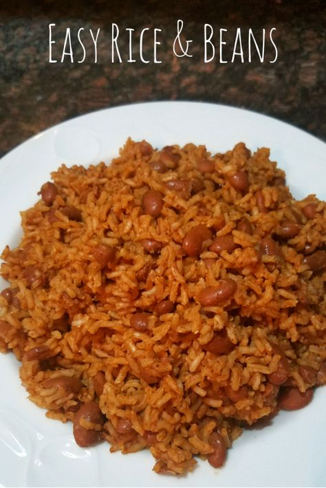 Easy Rice and Red Beans - Real: The Kitchen and Beyond Red Rice And Beans Recipe, Canned Kidney Bean Recipes, Easy Rice And Beans Recipe, Red Beans And Rice Recipe Easy, Red Beans Recipe, Red Beans And Rice Recipe, Rice Meals, Red Beans N Rice Recipe, Rice Meat