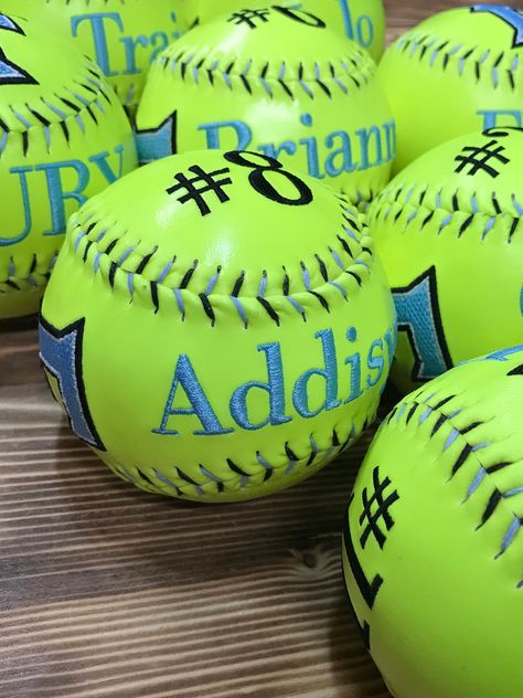 Softball Party, Senior Softball, Softball Pitching, Custom Softball, Softball Gifts, Baseball Party, Softball Team, Girls Softball, Year 5