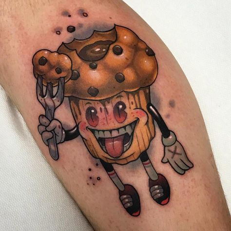 Muffin Tattoo Ideas, Muffin Tattoo, Burger Tattoo, Chocolate Chip Muffin, Garden Tattoos, Garden Tattoo, Elements Tattoo, Beautiful Tattoo, Instagram Tattoo