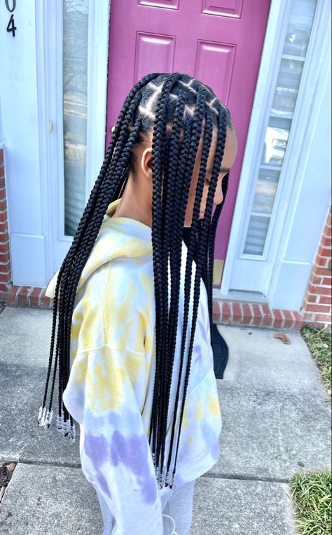 #knotlessboxbraids #knotless Kids Large Knotless Braids, Kids Knotless Box Braids, Large Knotless, Braids Styles, Knotless Braids, Braids For Kids, Kids Braided Hairstyles, Braid Hairstyles, Girls Hair