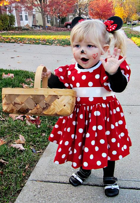 Minnie Mouse Costume Toddler, Minnie Mouse Costume Diy, Felt Costume, Minnie Costume, Halloween Makeup For Kids, Theme Park Outfits, Toddler Patterns, Costume Toddler, Minnie Mouse Costume