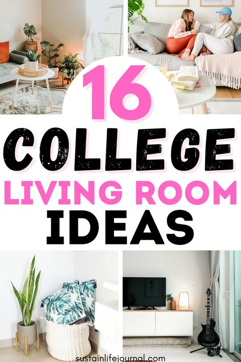 16 Budget-Friendly College Living Room Ideas You Will Love - Sustain Life Journal College Living Room Ideas, College Living Room, College Living Rooms, College Apartments, College Living, Smart Organization, College Apartment Decor, Expensive Furniture, Small Apartment Living Room