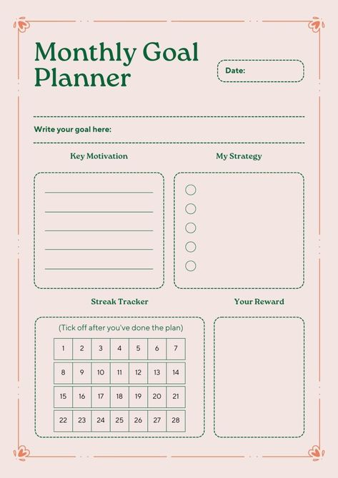 Goal Setting Worksheet Printables, Free Goal Printables, Life Binder, Goal Setting Worksheet, Day Designer, Monthly Goals, Best Planners, Goals Planner, Daily Habits