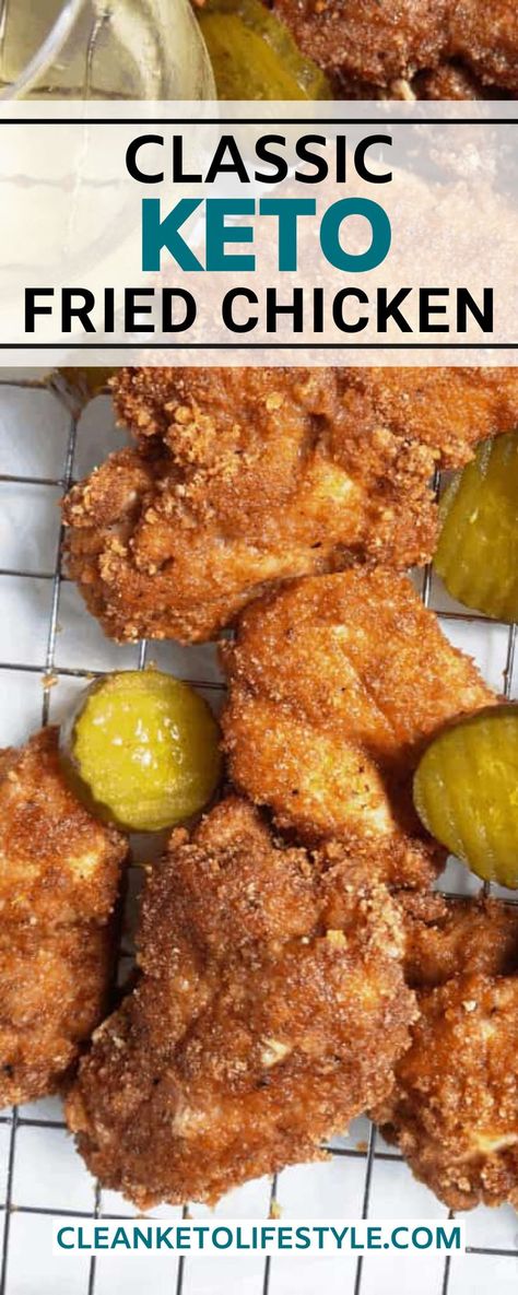 Chicken Recipes Low Carb, Low Carb Fried Chicken, Braised Chicken Breast, Fried Chicken Legs, Keto Chicken Recipes, Keto Fried Chicken, Clean Keto, Oven Fried Chicken, Fried Chicken Breast