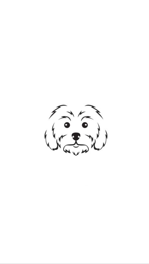 Tattoo Perro, Dog Brand, Bichon Dog, Dog Outline, Coton De Tulear, Dog Branding, Dog Logo, Dog Tattoo, Outline Drawings