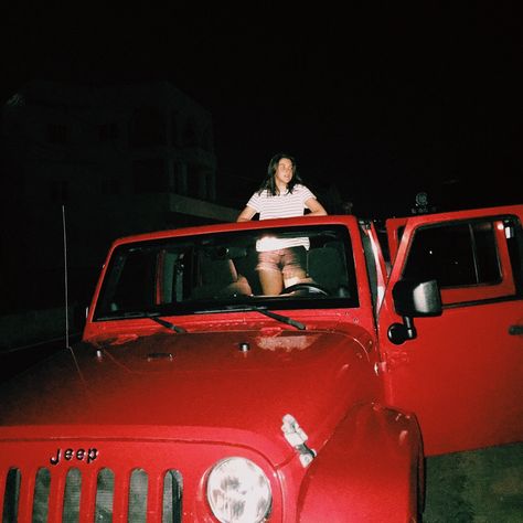 Red Jeep Wrangler Aesthetic, Red Jeep Aesthetic, Jeep Aesthetic Interior, Jeep Aesthetic Summer, Jeep Aesthetic, Red Jeep Wrangler, Red Jeep, Aesthetic Interior, Chasing Cars