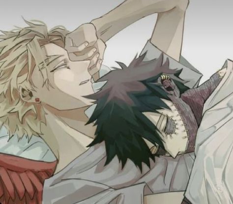 Dabi Hawks Fanart, Bottom Dabi X Hawks, Touya X Keigo, Mha Dabihawks, Dabi X Hawks Comic Kiss, Dabi And Hawks, Hawks Dabi, Hawks Fanart, Dabi X Hawks