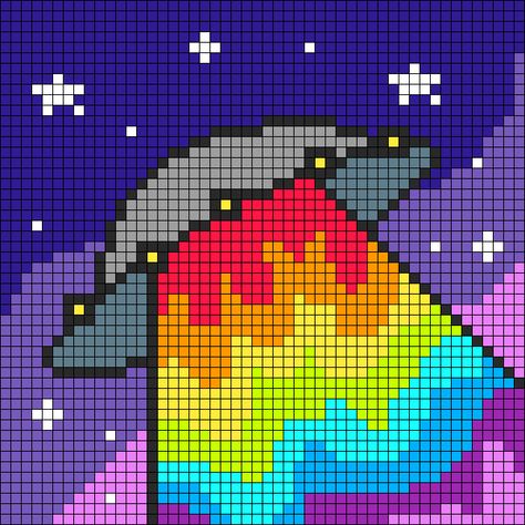 Alpha pattern #91507 | BraceletBook Groovy Pixel Art, Trippy Pixel Art, Graph Paper Art Pattern, Space Pixel Art, Colorful Pixel Art, Paint Galaxy, Galaxy Sky, Graph Paper Drawings, Graph Crochet