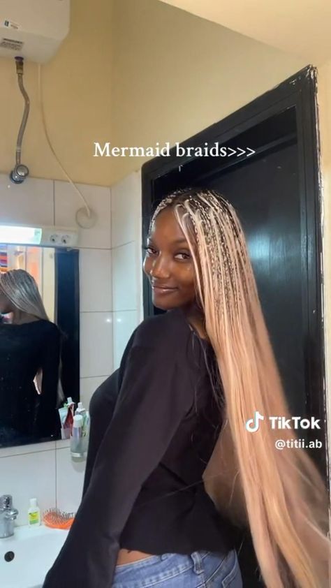 black girlprotective hairstyles for womenknotless braidsmermaid braids Mermaid Braids, Hair Braid Patterns, Knotless Box Braids, Mermaid Braid, Twisted Hair, Short Box Braids Hairstyles, Big Box Braids Hairstyles, Short Locs Hairstyles, Braids Hairstyles Pictures