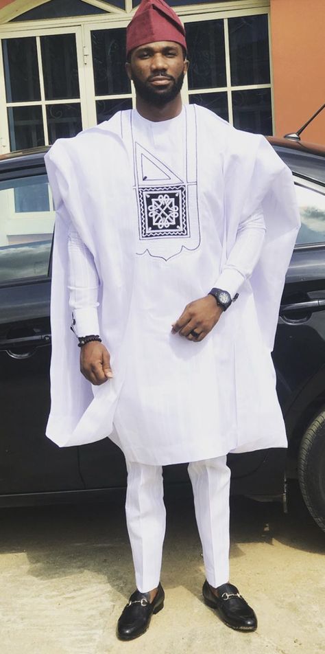 Anifarez White Agbada Styles Men, White Agbada Designs, Agbada Styles Men, Agbada Designs For Men, White Agbada, Agbada For Men, Men African Wear, Agbada Design, Dashiki For Men