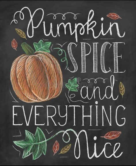 Pumpkin Chalkboard, Fall Chalkboard Art, Chalkboard Pictures, Coffee Chalkboard, Fall Chalkboard, Chalkboard Art Quotes, Chalkboard Door, Chalkboard Wall Art, Pumpkin Spice And Everything Nice