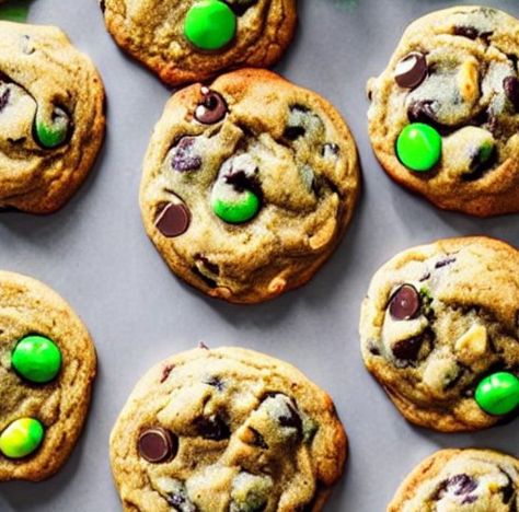 Leprechaun Cookies, Pistachio Cookies, Cookies Ingredients, Afternoon Snacks, Cookie Sheet, Sweet And Salty, Cookie Recipe, St Patricks, Pistachio