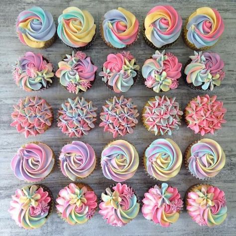 Milk & Water Baking Co. / Ellen Bright School Cakes Ideas, School Cakes, Cupcake Decorating Tips, Unicorn Birthday Cake, Cupcake Cake Designs, Buttercream Cupcakes, Cupcake Icing, Cupcake Designs, Cake Icing