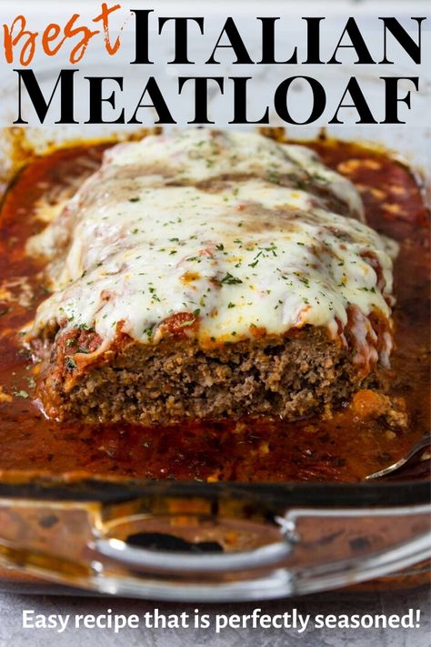 Easy Italian Meatloaf, Italian Meatloaf Recipes, Traditional Meatloaf Recipes, Italian Meatloaf, Meatloaf Dinner, How To Cook Meatloaf, Good Meatloaf Recipe, Meal Train Recipes, Best Meatloaf