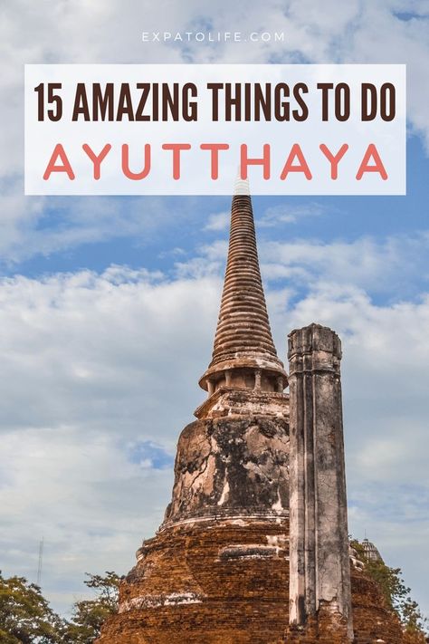 Best Things To Do In Ayutthaya Thailand. Thailand Ayutthaya, Asia Vacation, Thailand Travel Destinations, Thai Travel, Ayutthaya Thailand, Asia Trip, Thailand Vacation, Thailand Adventure, Asian Travel