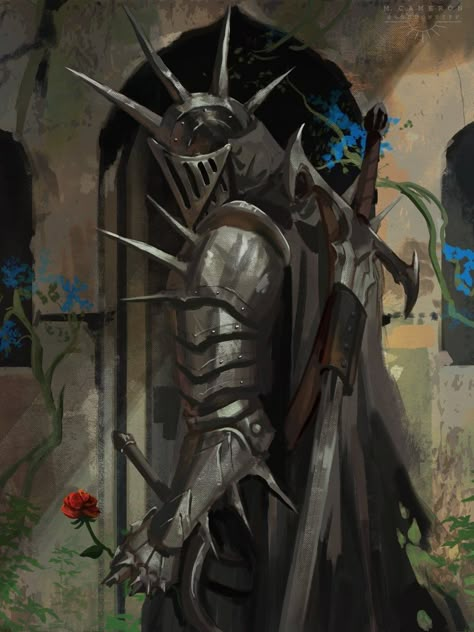 M Cameron on X: "spikey knight https://t.co/bnkYdXEcTz" / X Thorn Knight, Black Knight Art, Giant Knight, Weird Collections, Knight Oc, Fantasy Knight, Evil Characters, Knight Drawing, Evil Knight