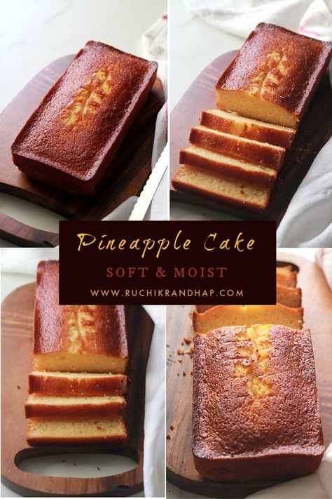 Tea Time Cakes Recipes, Pineapple Cake Easy, Tea Time Cakes, Pretend Bakery, Unprocessed Recipes, Pineapple Tarts, Beautiful Baking, Aesthetic Breakfast, Fluffy Cake