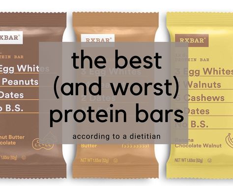 The Best (and Worst) Protein Bars, According to a Dietitian - Nutrition Awareness Best Protein Bars To Buy, Workout Recovery Food, Protein Bar Brands, Best Tasting Protein Bars, Healthy Protein Bars, Oat Recipes, Best Protein Bars, Best Vegan Protein, Clif Bars